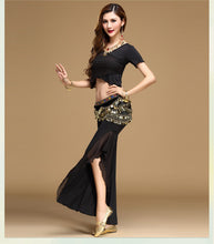 Load image into Gallery viewer, bellydance pratice clothing indian set  Top&amp;Pants&amp;Belt - letsdancestore