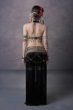 Load image into Gallery viewer, Tribal Style Belly Dance Costume 2 Pics Bra&amp;skirt - letsdancestore