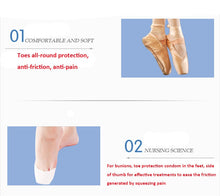 Load image into Gallery viewer, Silicone Gel Toe Breathable Soft Ballet Pointe Dance Shoes Pads 1 pair - letsdancestore