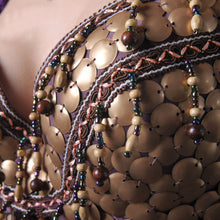 Load image into Gallery viewer, Tribal Style Belly Dance Costume 2 Pics Bra&amp;skirt - letsdancestore