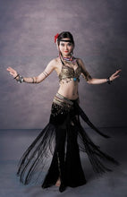 Load image into Gallery viewer, Tribal Style Belly Dance Costume 2 Pics Bra&amp;skirt - letsdancestore