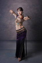 Load image into Gallery viewer, Tribal Style Belly Dance Costume 2 Pics Bra&amp;skirt - letsdancestore