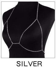 Load image into Gallery viewer, Belly Dance Crystal Bra Top Rhinestone Lingerie Dancewear - letsdancestore