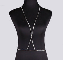 Load image into Gallery viewer, Belly Dance Crystal Bra Top Rhinestone Lingerie Dancewear - letsdancestore