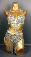 Load image into Gallery viewer, hot selling Women belly dancing suite belt+bra+arm band for gift - letsdancestore