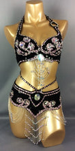 Load image into Gallery viewer, hot selling Women belly dancing suite belt+bra+arm band for gift - letsdancestore
