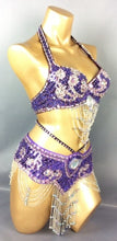 Load image into Gallery viewer, hot selling Women belly dancing suite belt+bra+arm band for gift - letsdancestore