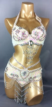 Load image into Gallery viewer, hot selling Women belly dancing suite belt+bra+arm band for gift - letsdancestore