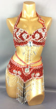Load image into Gallery viewer, hot selling Women belly dancing suite belt+bra+arm band for gift - letsdancestore