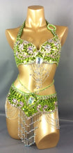 Load image into Gallery viewer, hot selling Women belly dancing suite belt+bra+arm band for gift - letsdancestore