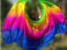 Load image into Gallery viewer, Customized Belly Dance Silk Veils Hand Thrown Scarf Shawl - letsdancestore