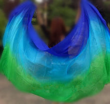 Load image into Gallery viewer, Customized Belly Dance Silk Veils Hand Thrown Scarf Shawl - letsdancestore