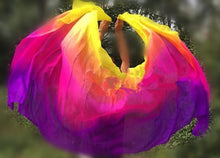 Load image into Gallery viewer, Customized Belly Dance Silk Veils Hand Thrown Scarf Shawl - letsdancestore