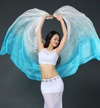 Load image into Gallery viewer, Customized Belly Dance Silk Veils Hand Thrown Scarf Shawl - letsdancestore