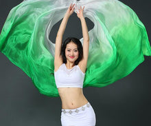 Load image into Gallery viewer, Customized Belly Dance Silk Veils Hand Thrown Scarf Shawl - letsdancestore