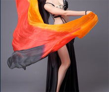 Load image into Gallery viewer, Customized Belly Dance Silk Veils Hand Thrown Scarf Shawl - letsdancestore