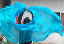 Load image into Gallery viewer, Customized Belly Dance Silk Veils Hand Thrown Scarf Shawl - letsdancestore