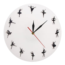 Load image into Gallery viewer, Ballet Time Wall Clock Ballerina Dancers ( Wall Decor ) - letsdancestore