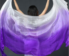 Load image into Gallery viewer, Customized Belly Dance Silk Veils Hand Thrown Scarf Shawl - letsdancestore