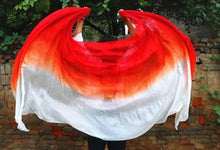 Load image into Gallery viewer, Customized Belly Dance Silk Veils Hand Thrown Scarf Shawl - letsdancestore