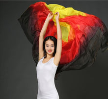 Load image into Gallery viewer, Customized Belly Dance Silk Veils Hand Thrown Scarf Shawl - letsdancestore