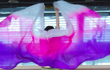 Load image into Gallery viewer, Customized Belly Dance Silk Veils Hand Thrown Scarf Shawl - letsdancestore