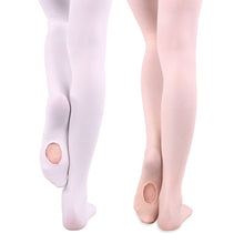 Load image into Gallery viewer, Girls Soft Microfiber Convertible Ballet Dance Tights - letsdancestore
