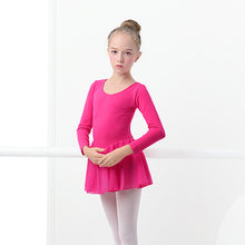 Load image into Gallery viewer, Girls Ballet Dress Gymnastics Leotard Long Sleeve Skirted - letsdancestore