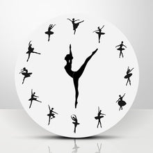 Load image into Gallery viewer, 1Piece Ballet Wall Clock Charming Ballerina 3D - letsdancestore