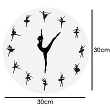 Load image into Gallery viewer, 1Piece Ballet Wall Clock Charming Ballerina 3D - letsdancestore