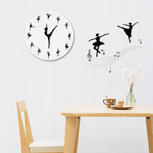 Load image into Gallery viewer, 1Piece Ballet Wall Clock Charming Ballerina 3D - letsdancestore