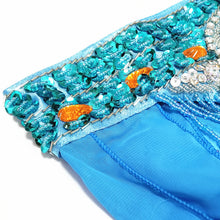 Load image into Gallery viewer, professional Belly Dance Costume Set Bra Belt Skirt Long Fringe - letsdancestore