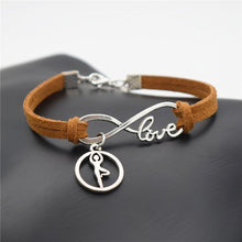 Load image into Gallery viewer, Ballet Handmade Infinity Leather Bracelets - letsdancestore