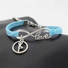 Load image into Gallery viewer, Ballet Handmade Infinity Leather Bracelets - letsdancestore