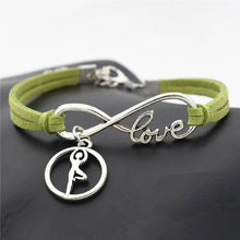 Load image into Gallery viewer, Ballet Handmade Infinity Leather Bracelets - letsdancestore
