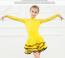 Load image into Gallery viewer, Lace Sequin Kids Newest Sexy Ballroom Dresses - letsdancestore