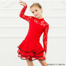 Load image into Gallery viewer, Lace Sequin Kids Newest Sexy Ballroom Dresses - letsdancestore